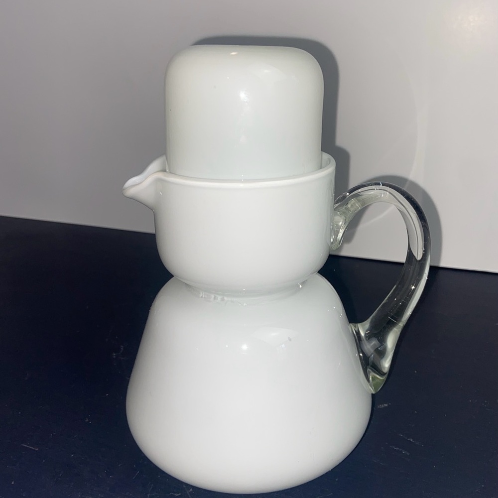 Holmegaard MCM Bedside Water Pitcher and Cup